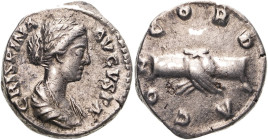 Roman Empire Crispina (wife of Commodus) AD 178-182 Silver Denarius Good Very Fine; subtle light cabinet tone