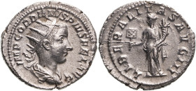 Roman Empire Gordian III AD 240-241 Silver Antoninianus About Extremely Fine; highly lustrous