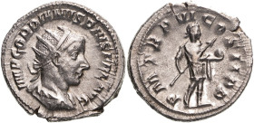 Roman Empire Gordian III AD 241-243 Silver Antoninianus About Extremely Fine; highly lustrous