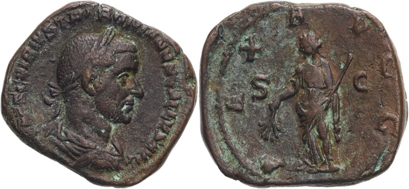 ROMAN EMPIRE. Trebonianus Gallus. 
Bronze sestertius, AD 251-253. Rome. 
Obv: ...