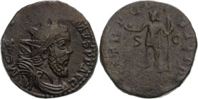 Roman Empire Postumus AD 260 Bronze Double Sestertius Very Fine
