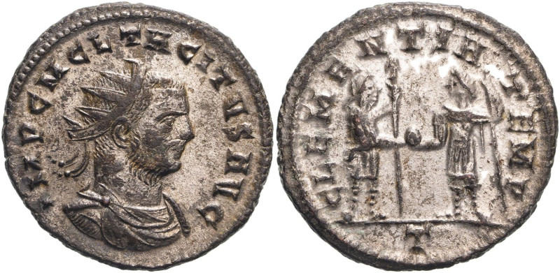 ROMAN EMPIRE. Tacitus. 
Billon antoninianus, AD 276. Cyzicus. 
Obv: IMP C M CL...