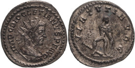 Roman Empire Diocletian AD 289 Billon Antoninianus Good Very Fine; much silvering
