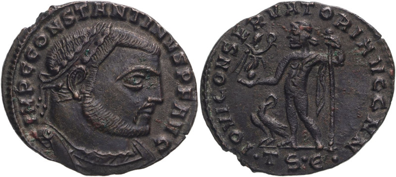 ROMAN EMPIRE. Constantine I 'the Great'. 
Billon nummus, AD 312-313. Thessaloni...