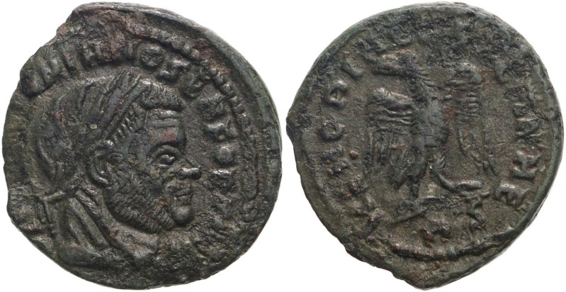 ROMAN EMPIRE. Divus Maximian. 
Bronze ae16, AD 317-318. Rome. 
Obv: DIVO MAXIM...