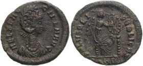 Roman Empire Aelia Flaccilla (wife of Theodosius I) AD 378-383 Bronze AE13 Good Very Fine