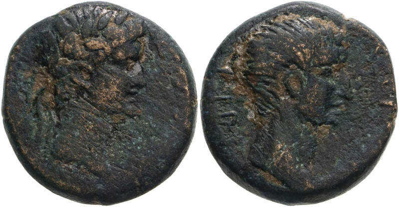 ROMAN PROVINCIAL. ASIA MINOR(?), UNCERTAIN MINT. Augustus with Tiberius (Caesar)...