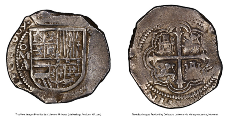 Philip III Cob 8 Reales 1609 Mo-A XF40 PCGS, Mexico City mint, KM44.3, Calico-89...