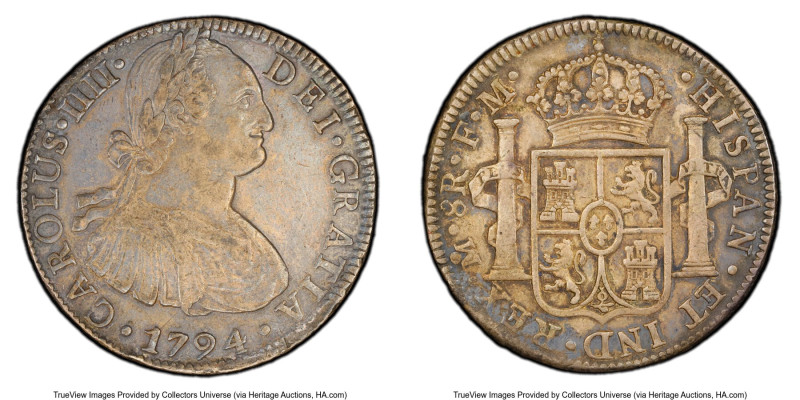 Charles IV 8 Reales 1794 Mo-FM XF40 PCGS, Mexico City mint, KM109, Calico-956. H...