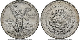 Estados Unidos Pair of Certified silver "Libertad" Onzas MS65 NGC, 1) 1991-Mo, Mexico City mint, KM494.3. Libertad. Large variety. 2) 2000-Mo, Mexico ...