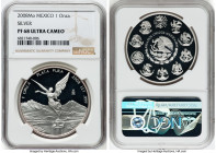 Estados Unidos 5-Piece Certified silver Proof "Libertad" Onza Set 2008-Mo Ultra Cameo NGC, 1) 1 Onza - PR68 Ultra Cameo 2) 1/2 Onza - PR69 Ultra Cameo...