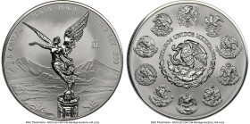 Estados Unidos Pair of silver Reverse Proof "Libertad" Multiple Onza Set 2020-Mo PR69 NGC, 1) 5 Onzas - PR69 2) 2 Onzas - PR69 Mexico City mint. Accom...