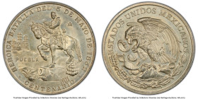 Estados Unidos silver "Battle of Puebla - Cinco de Mayo" Medal 1962-Dated Mo MS64 PCGS, Mexico City mint, Grove-800a. 36mm. HID09801242017 © 2023 Heri...
