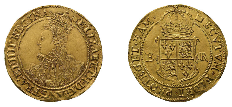 Großbritannien. Elizabeth I (1558-1603). Gold Pound ND (1595-1598). Spink 2534. ...