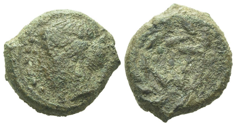 Sicily, Himera Hemilitra circa 430-409, Æ 16.00 mm., 4.86 g.

VF