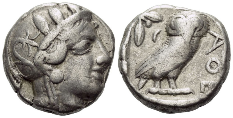 Attica, Athens Tetradrachm After 449 BC, AR 23.00 mm., 16.91 g.

About VF