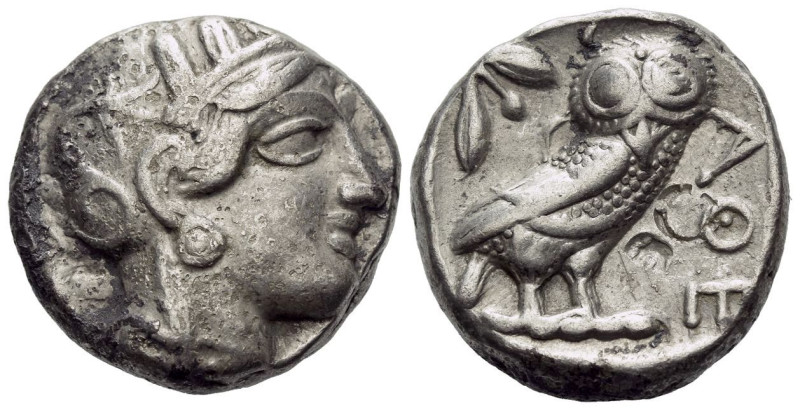 Attica, Athens Tetradrachm After 449 BC, AR 23.00 mm., 16.96 g.

VF