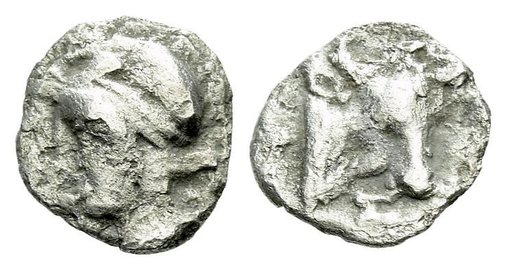 Mysia, Cyzicus Hemiobol circa 450-400, AR 7.00 mm., 0.26 g.

About VF