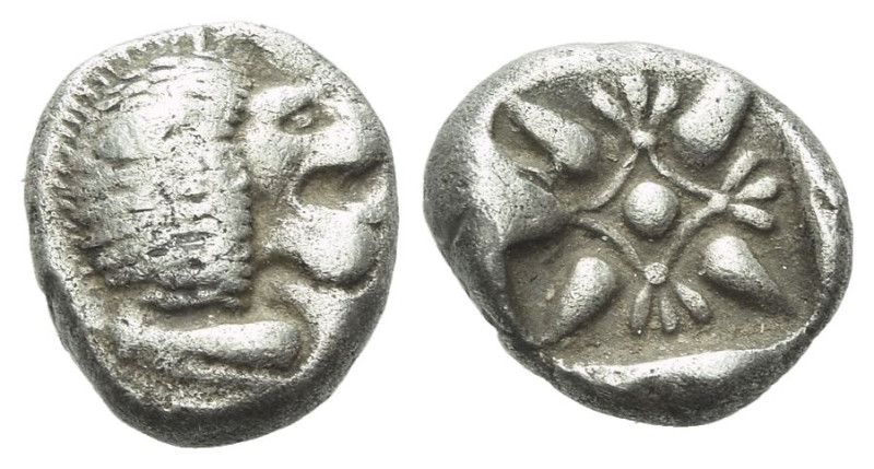 Ionia, Miletus Obol circa 525-475, AR 9.00 mm., 1.17 g.

VF