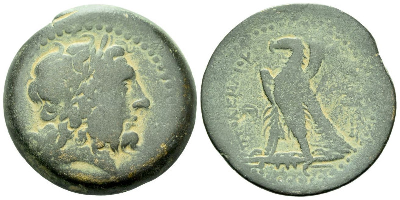 The Ptolemies, Ptolemy II, 285-246 Alexandria Diobol circa 285-286, Æ 30.00 mm.,...