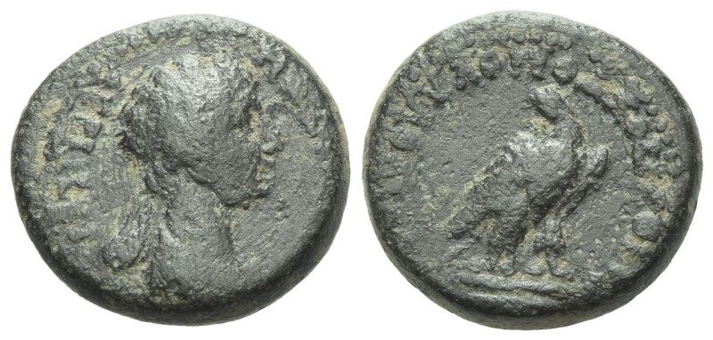 Phrygia, Laodicaea Agrippina Senior, mother of Gaius Bronze circa 50-59, Æ 16.00...