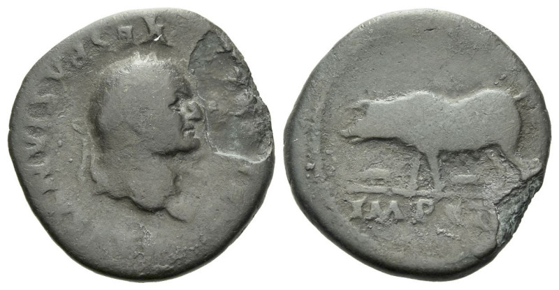 Vespasian, 69-79 Plated denarius 79 BC, AR 18.00 mm., 2.86 g.

Very fine

.