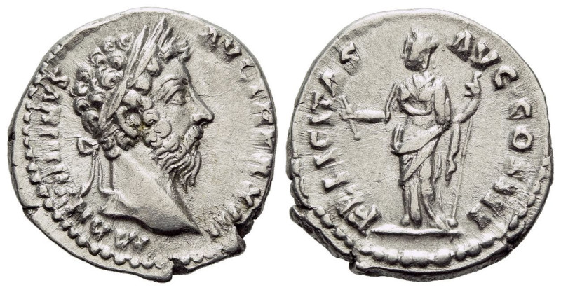 Marcus Aurelius, 161-180 Denarius 161-180, AR 18.00 mm., 3.44 g.

EF/About EF