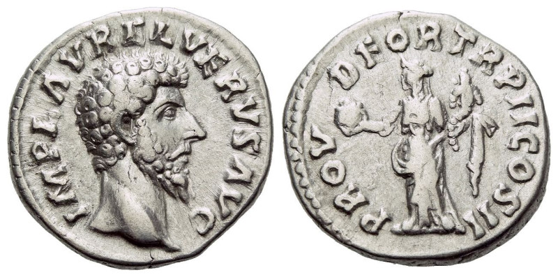 Lucius Verus, 161-169 Denarius 161-169, AR 18.00 mm., 3.30 g.

Minor areas of ...