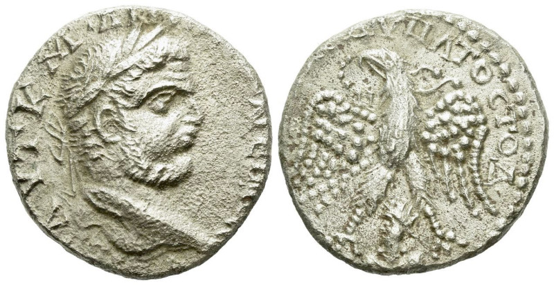 Caracalla, 198-217 Tetradrachm contemporary imitation Emesa 198-217, AR 26.00 mm...