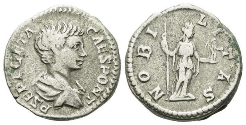 Geta caesar, 197-209 Denarius circa 197-209, AR 17.00 mm., 3.26 g.

Lightly to...