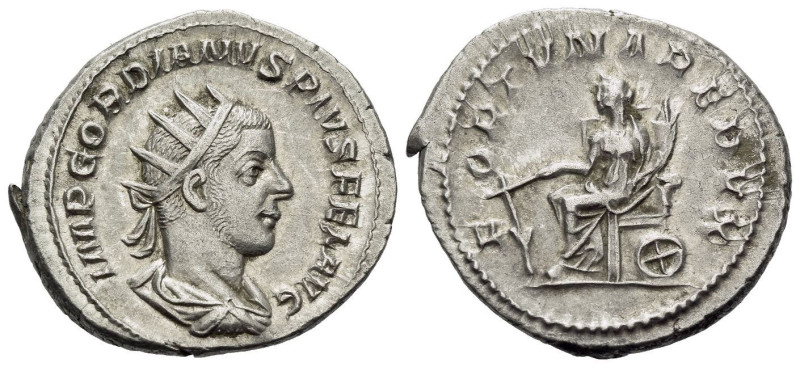 Gordian III, 238-244 Antoninianus 238-244, AR 24.00 mm., 4.58 g.

EF