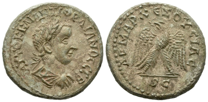 Gordian III, 238-244 Tetradrachm contemporary imitation Antiochia 238-244, AR 26...