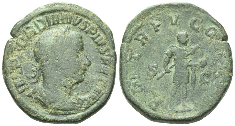 Gordian III, 238-244 Sestertius Rome circa 238-244, Æ 31.00 mm., 21.19 g.

Abo...