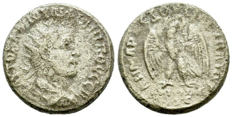 Philip I, 244-249 Tetradrachm contemporary imitation circa 244-249, AR 24.00 mm....