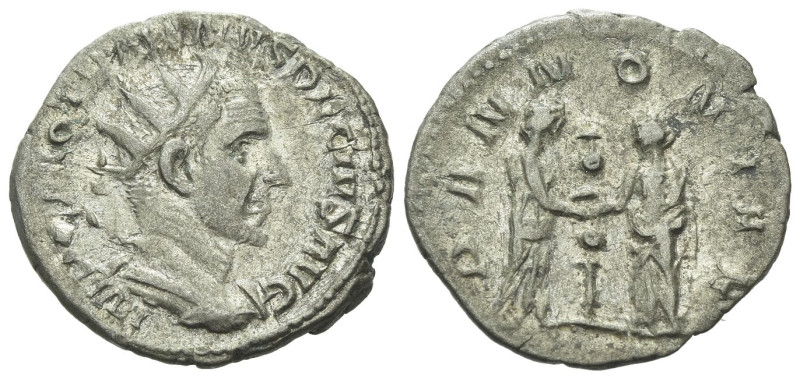 Trajan Decius, 249-251 Antoninianus Rome circa 249-2511, AR 22.00 mm., 3.05 g.
...