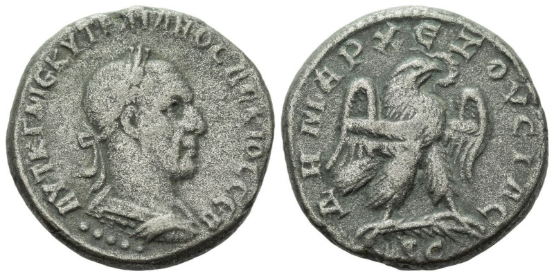 Trajan Decius, 249-251 Tetradrachm Antiochia circa 249-251, AR 24.00 mm., 11.40 ...