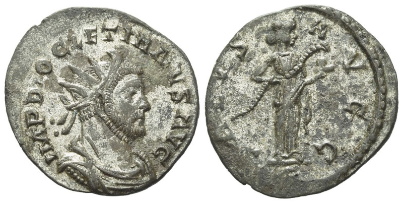 Diocletian, 284-305 Antoninianus circa 284-305, billon 21.00 mm., 2.25 g.

Sil...