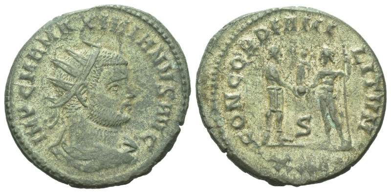 Maximianus Herculius, first reign 286-305 Antoninianus circa 286-305, billon 22....