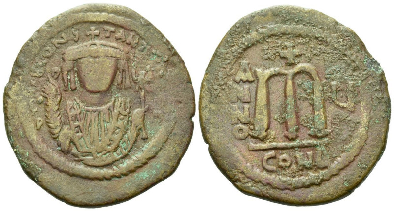 Tiberius II Constantine, 578-583 Follis Antiochia 578-583, Æ 36.00 mm., 16.34 g....