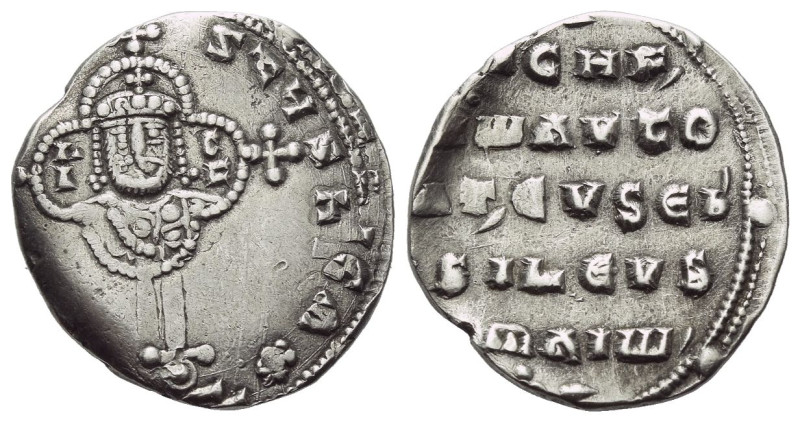 John I, 969-976 Miliaresion Constantinople circa 969-976, AR 17.00 mm., 1.75 g....