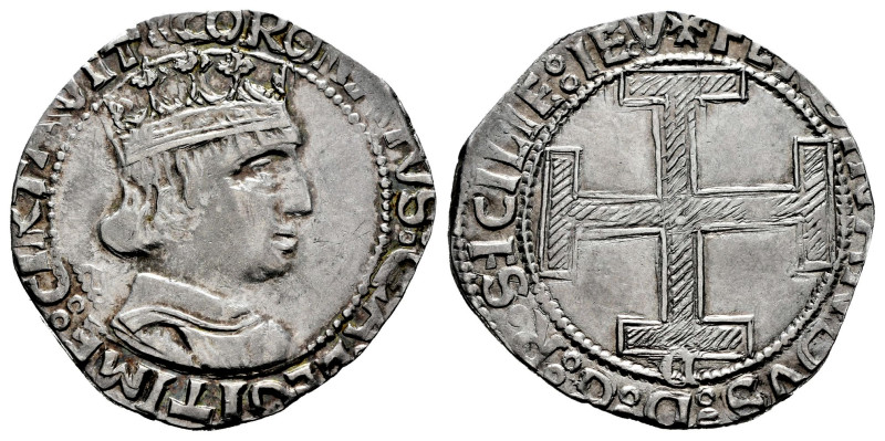 The Crown of Aragon. Ferdinandus I of Napoles (1458-1494). Coronato. Naples. (Cr...