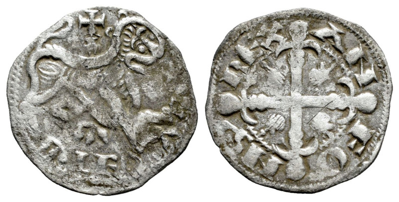 Kingdom of Castille and Leon. Alfonso IX (1188-1230). Dinero. (Bautista-223.2). ...