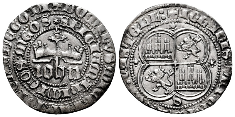 Kingdom of Castille and Leon. Juan I (1379-1390). 1 real. Sevilla. (Bautista-799...