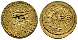 Coin Weights. Weight for 4 reales. (Dieudonné-pl. X, nº 9 anv.). (Mateu and Llopis-45 anv.). Anv.: VDVIIIG / ·2·R·. Under royal crown. Rev.: Yoke and ...