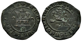 Catholic Kings (1474-1504). 2 maravedis. Burgos. (Cal-67). Ae. 4,21 g. Castle between crescents. Choice VF. Est...30,00. 

Spanish Description: Fern...