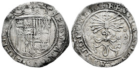 Catholic Kings (1474-1504). 1 real. Sevilla. (Cal-415). Ag. 3,35 g. Star on reverse. S between roundels. VF/Choice VF. Est...120,00. 

Spanish Descr...