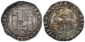 Catholic Kings (1474-1504). 1 real. Sevilla. (Cal-416). Ag. 3,35 g. S and star. Lightly toned. Choice VF. Est...120,00. 

Spanish Description: Ferna...