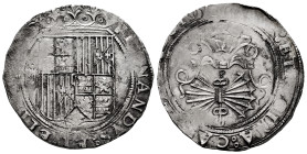 Catholic Kings (1474-1504). 4 reales. Sevilla. (Cal-565). Ag. 13,58 g. Shield between IIII - S. Weak strike. VF/Choice VF. Est...200,00. 

Spanish D...