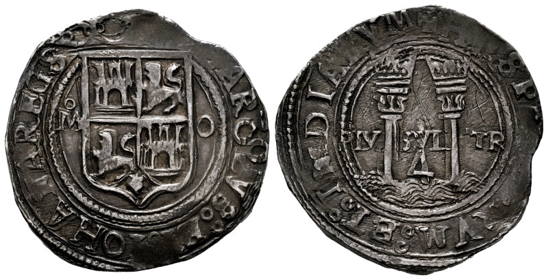 Charles-Joanna (1504-1555). 4 reales. ND (1554-1556). Mexico. M-O. (Cal-138). Ag...