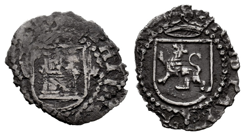 Philip II (1556-1598). 1/4 real. ND (1577-1588). Lima. (Diego de la Torre). (Cal...